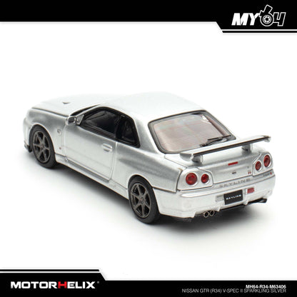 [Motorhelix] Nissan GTR (R34) V-Spec II - Sparkling Silver