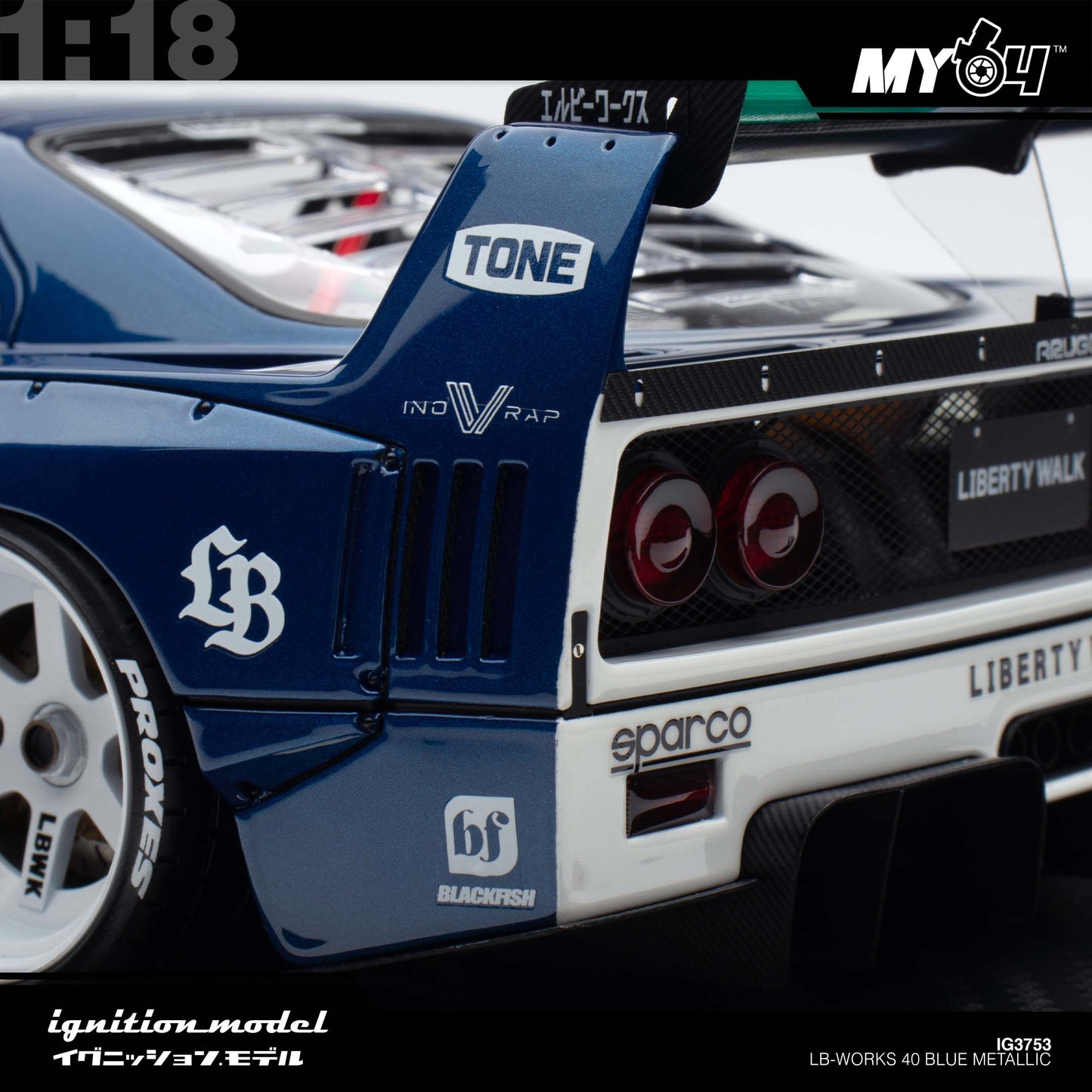 [Ignition Model] 1:18 LB-WORKS 40 - Blue Metallic