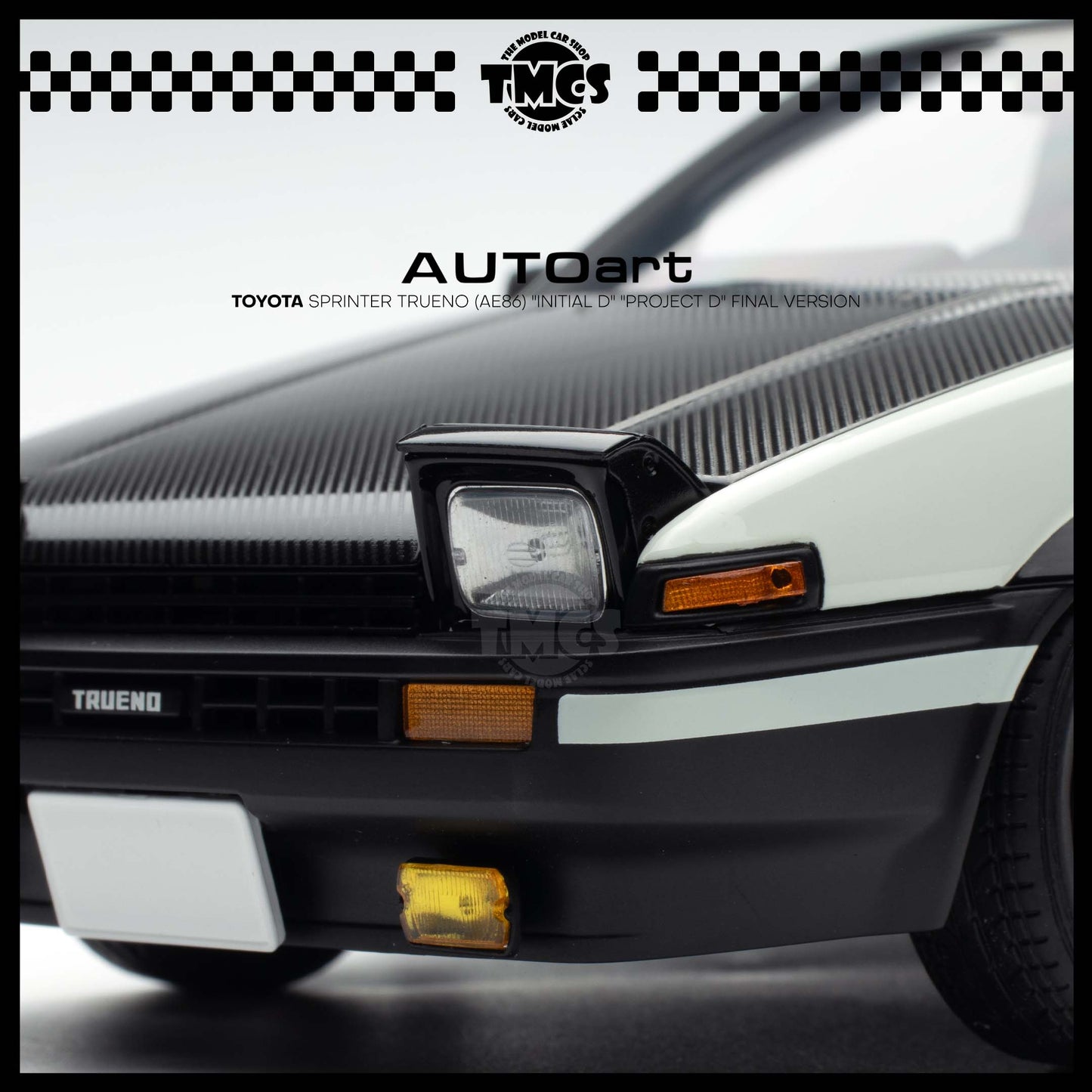 [Auto Art] 1:18 Toyota Sprinter Trueno (AE86) "Initial D" "Project D" Final Version