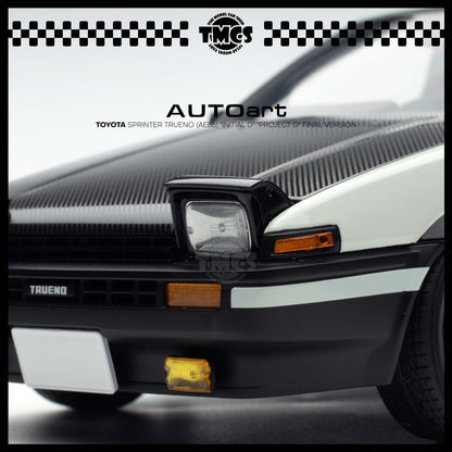 [Auto Art] 1:18 Toyota Sprinter Trueno (AE86) "Initial D" "Project D" Final Version