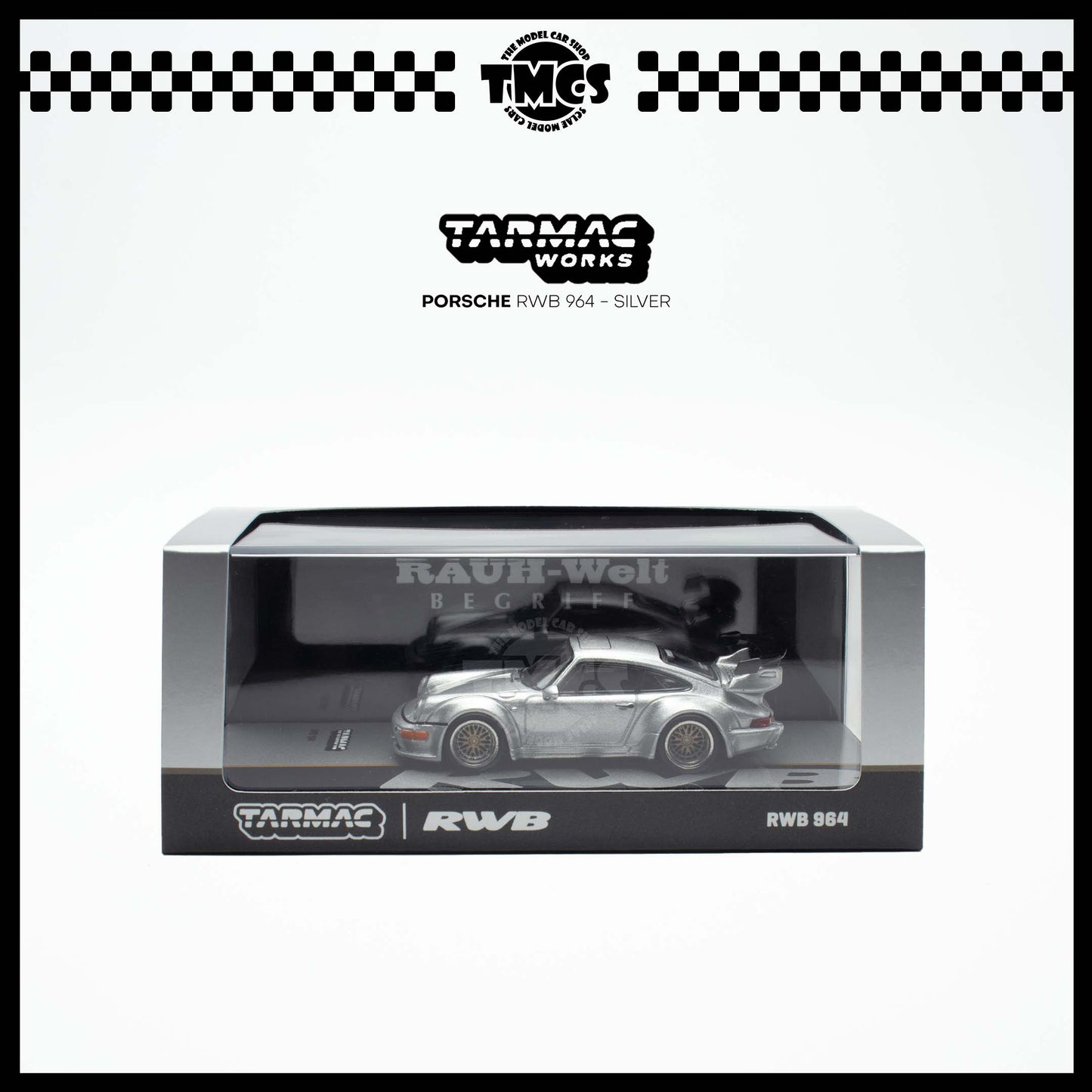 [Tarmac Works] 1:64 Porsche RWB 964 - Silver