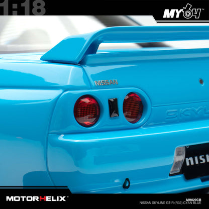 [Motorhelix] Nissan Skyline GT-R (R32) - Cyan Blue