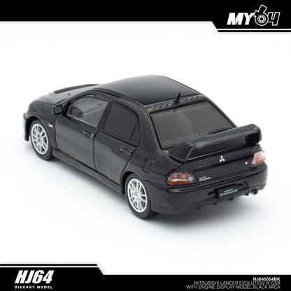 [Hobby Japan] Mitsubishi Lancer Evolution 9 GSR with Engine Display Model - Black Mica