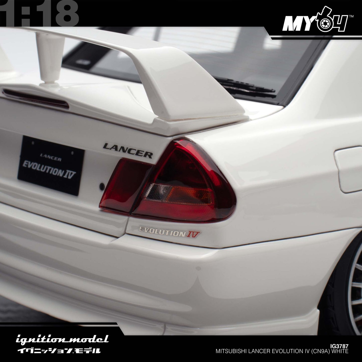 [Ignition Model] 1:18 Mitsubishi Lancer Evolution IV (CN9A) - White
