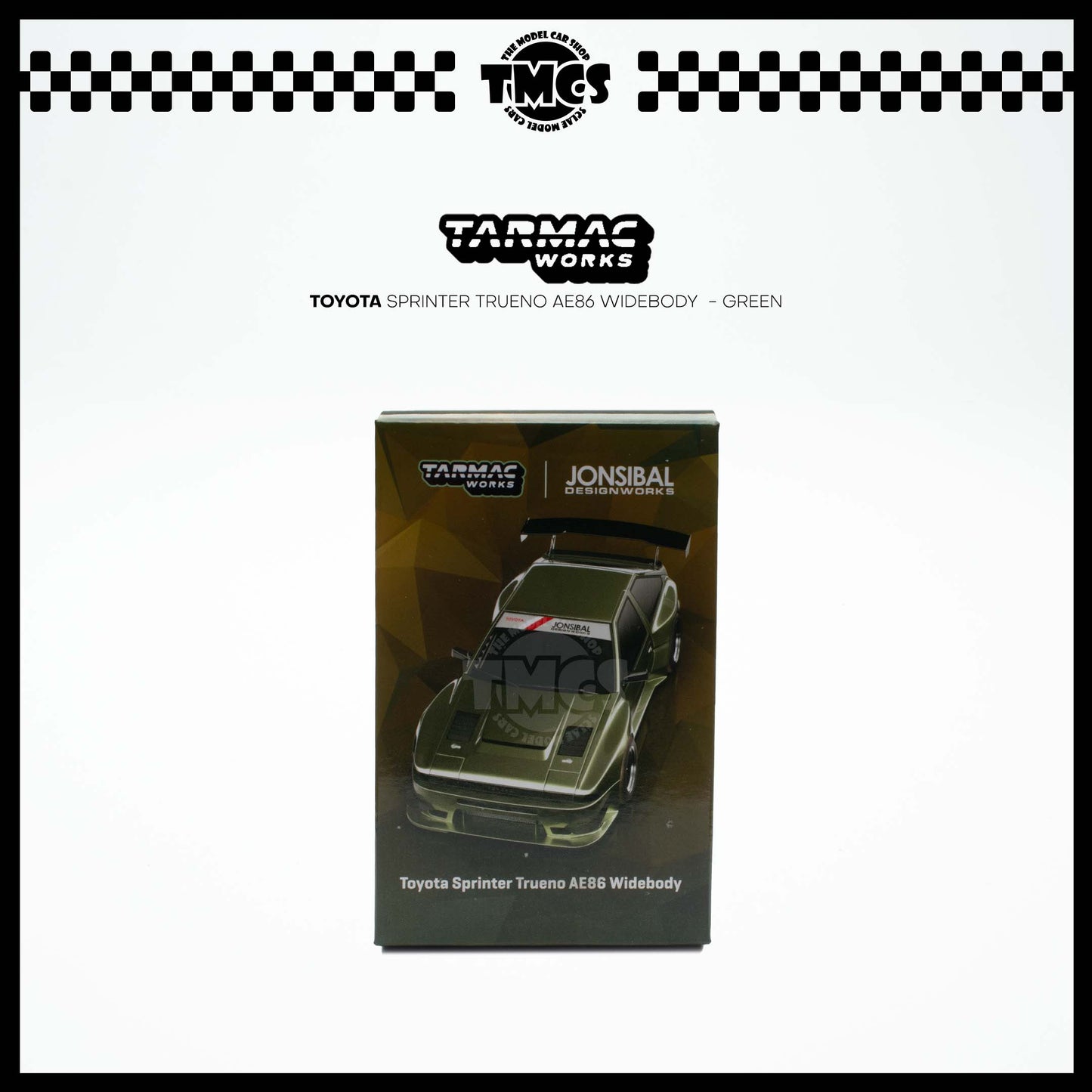 [Tarmac Works] 1:64 Toyota Sprinter Trueno AE86 Widebody  - Green