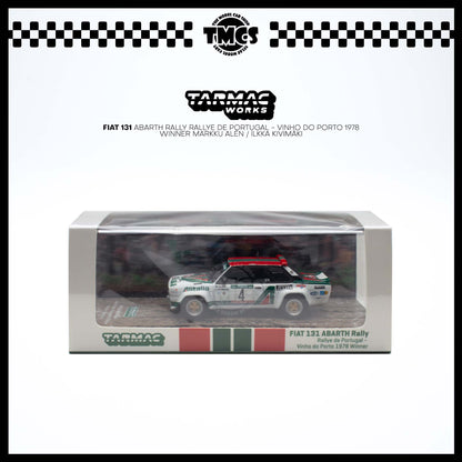 [Tarmac Works] 1:64 FIAT 131 ABARTH Rally Rallye de Portugal - Vinho do Porto 1978 Winner Markku Alén / Ilkka Kivimäki