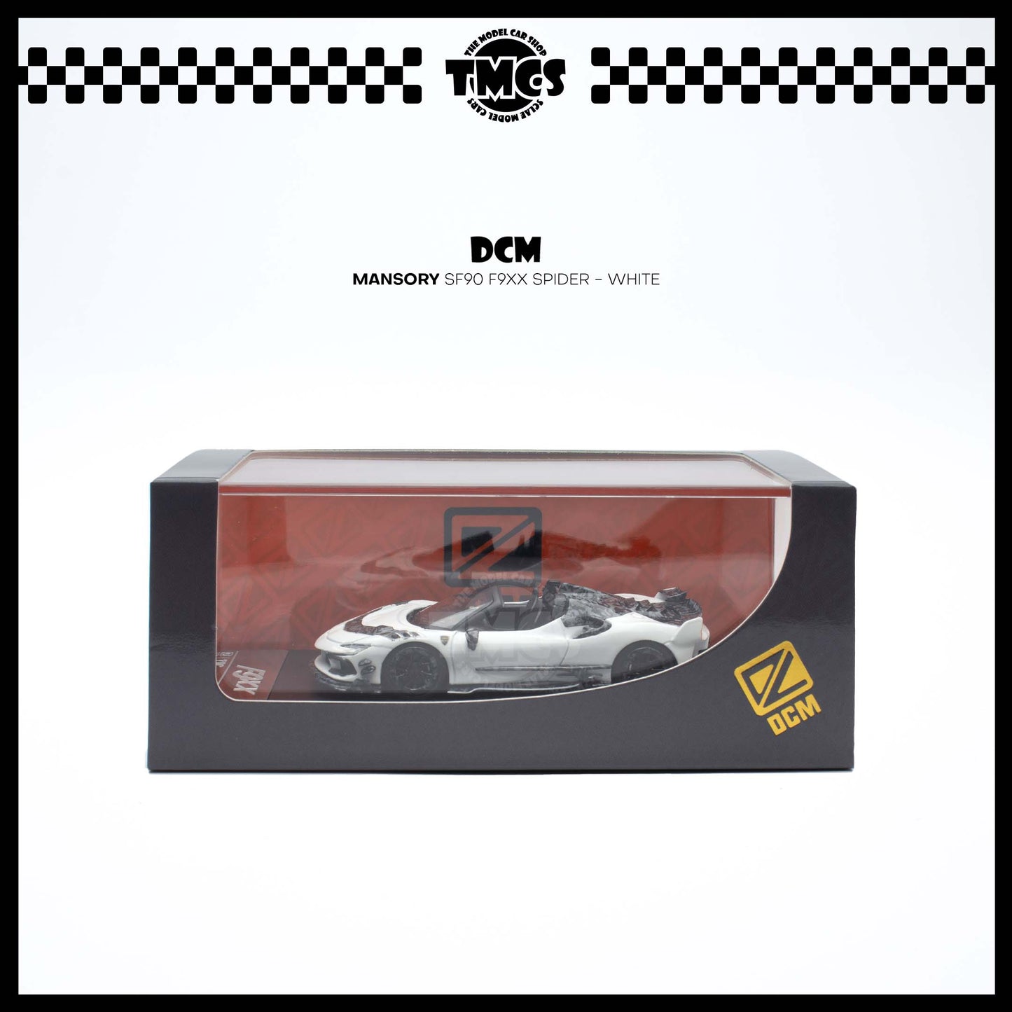 [DCM] 1:64 TPC x DCM Mansory SF90 F9XX Spider - White