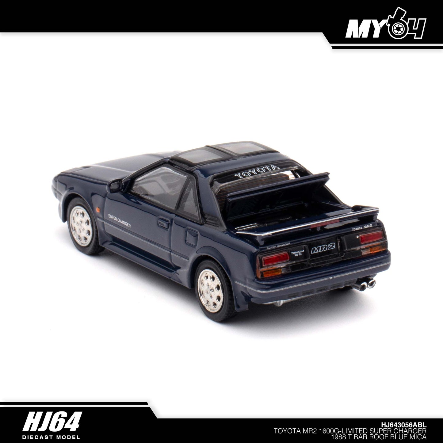 [Hobby Japan] Toyota MR2 1600G-LIMITED SUPER CHARGER 1988 T BAR ROOF - Blue Mica