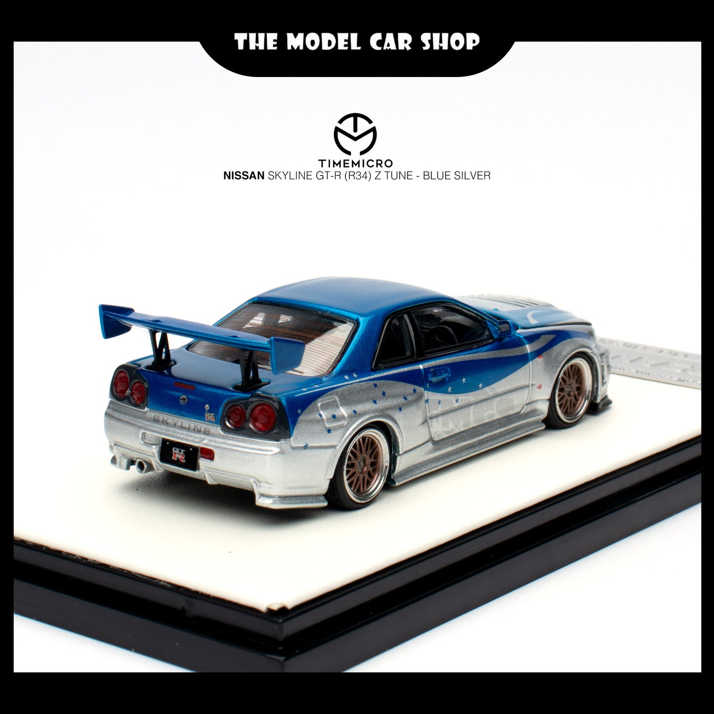 [Time Micro] Nissan Skyline GT-R (R34) Z Tune - Blue Silver