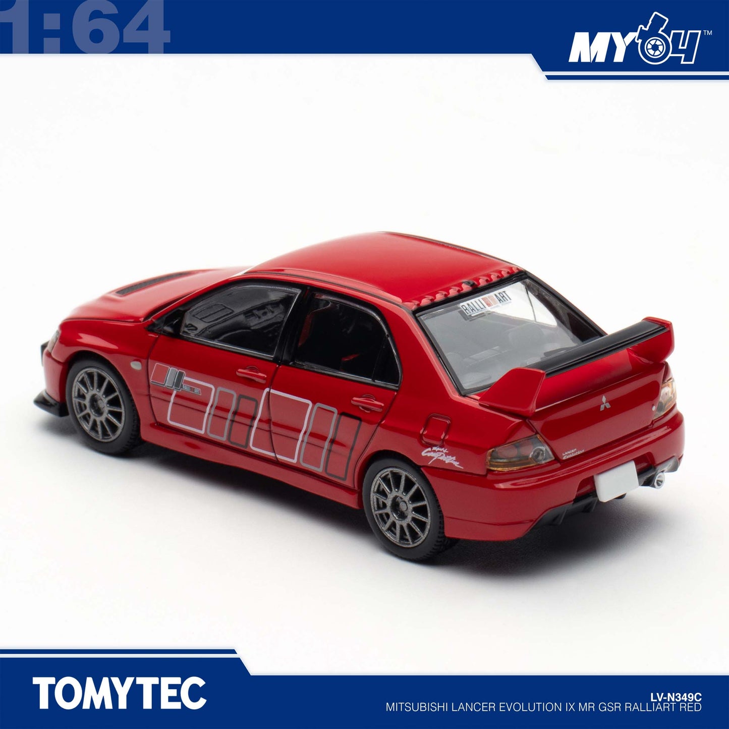 [TLVN] 1:64 Mitsubishi Lancer Evolution IX Mr GSR Ralliart - Red