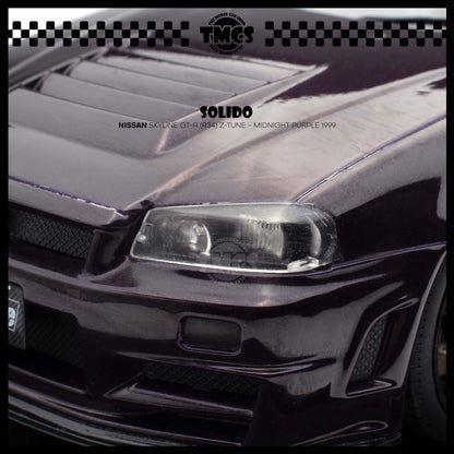 [Solido] 1:18 Nissan Skyline GT-R (R34) Z-Tune - Midnight Purple 1999
