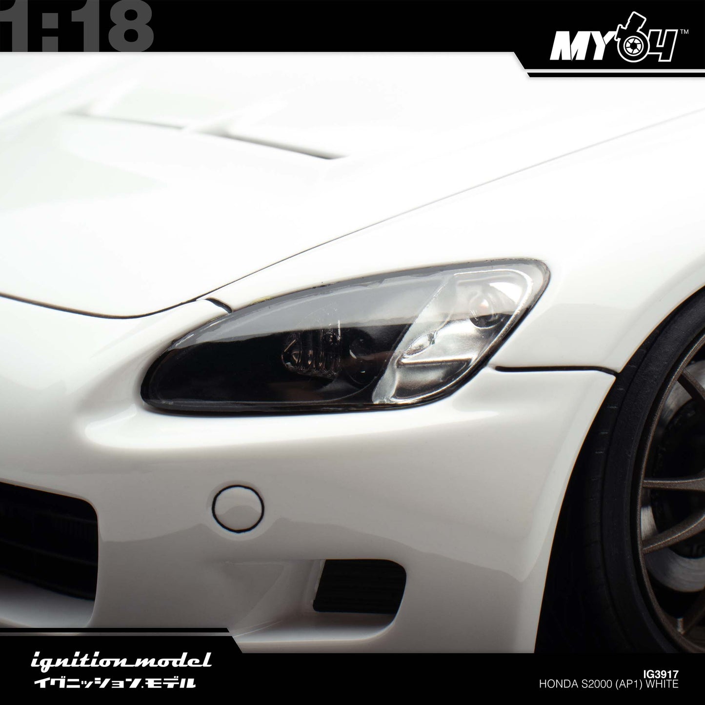 [Ignition Model 1:18 Honda S2000 (AP1) - White