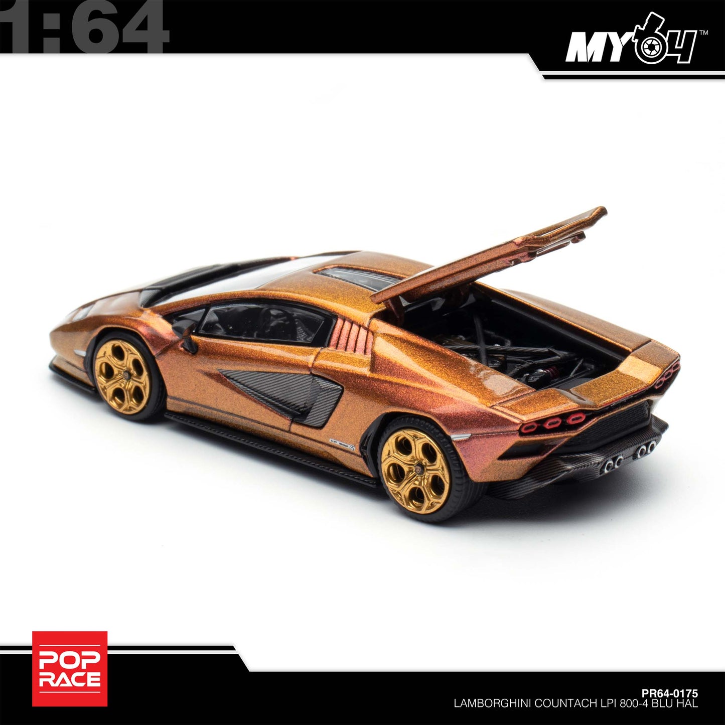 [Pop Race] Lamborghini Countach LP 800-4 - Blu Hal