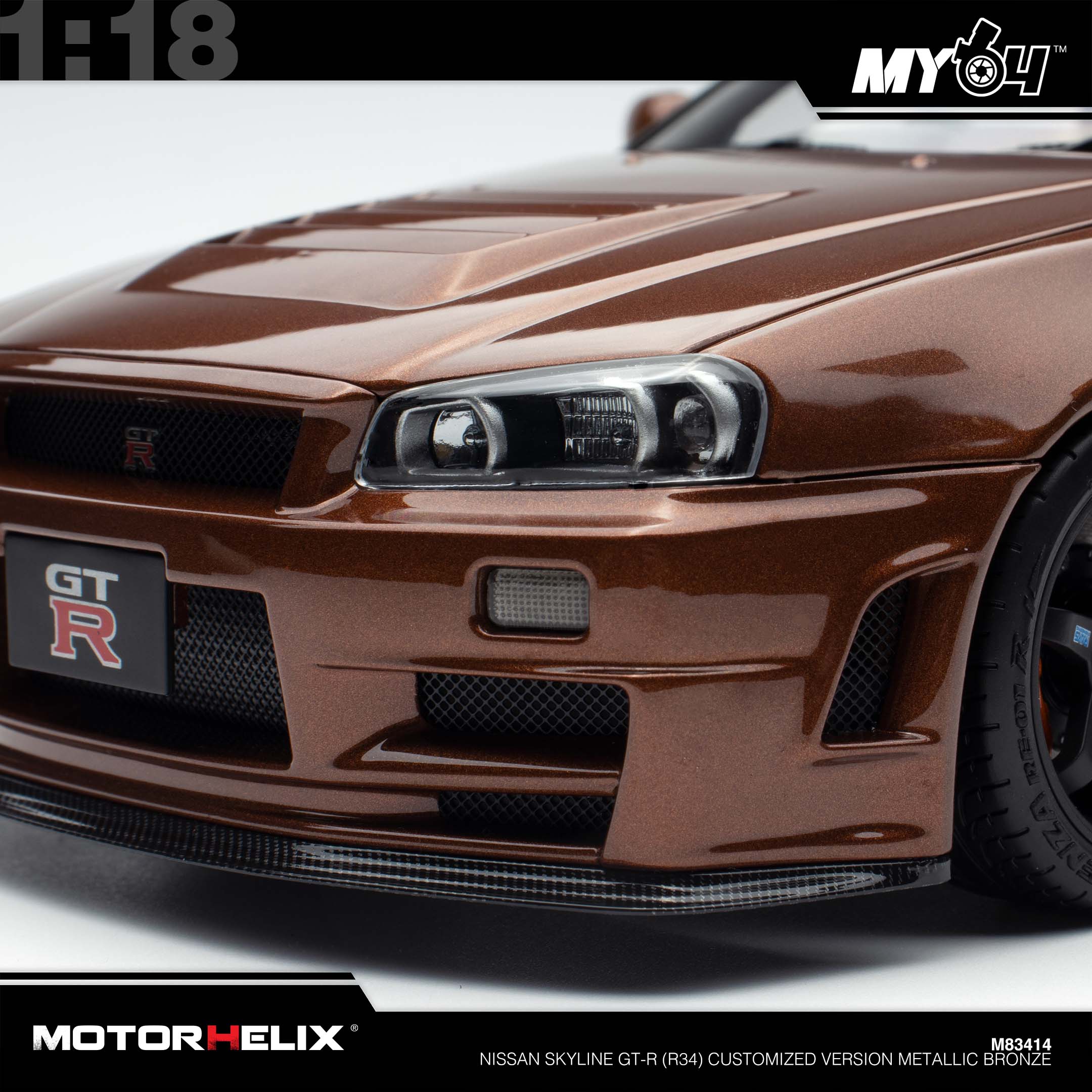 Motorhelix] Nissan Skyline GT-R (R34) Customized Version