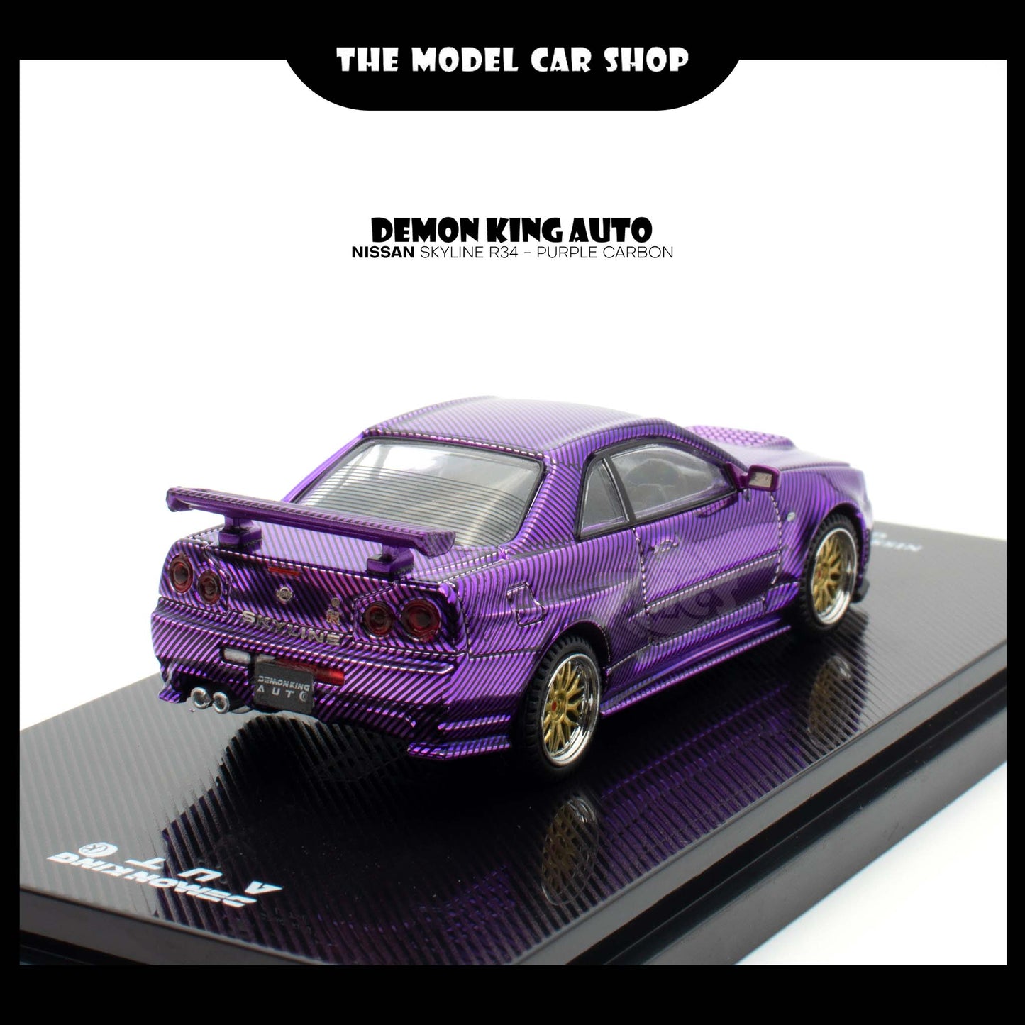 [Demon King Auto] Nissan Skyline R34 - Purple Carbon