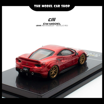 [CM Model] LBWK 488 Widebody - Metallic Red