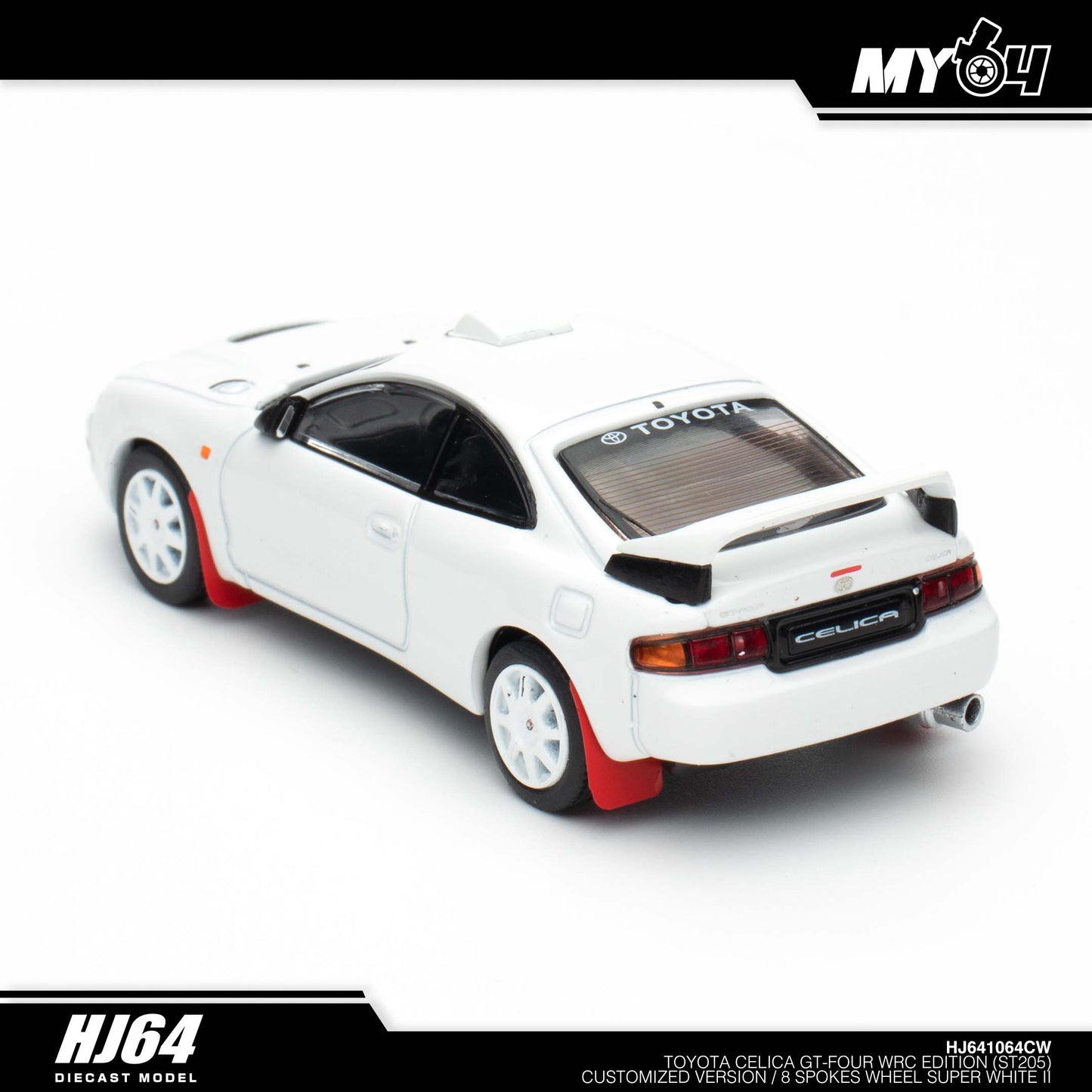 [Hobby Japan] Toyota CELICA GT-FOUR WRC Edition (ST205) Customized Version / 8 Spokes Wheel - Super White II