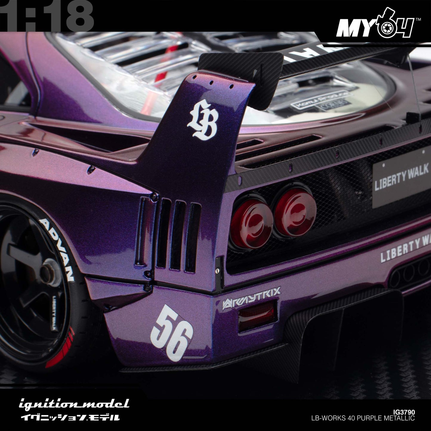 [Ignition Model] 1:18 LB-WORKS 40 - Purple Metallic