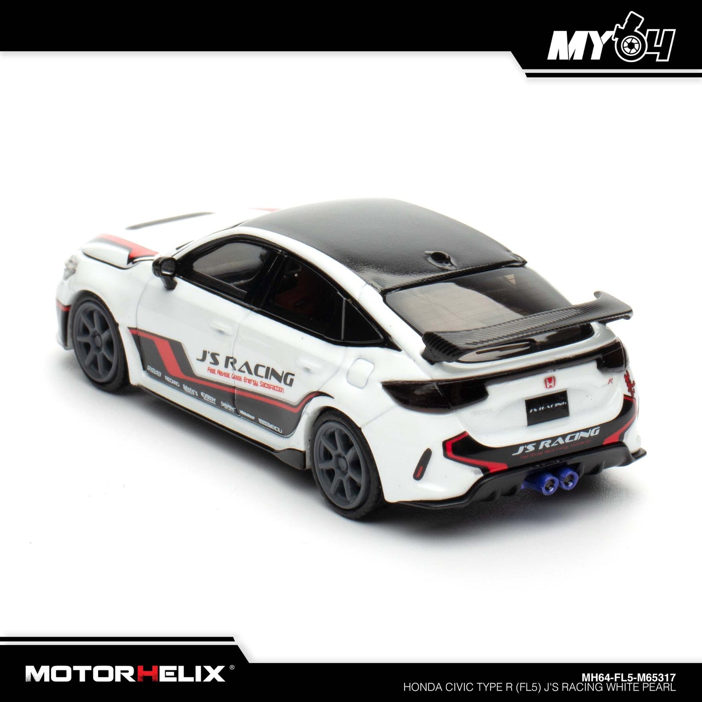 [Motorhelix] Honda Civic Type R (FL5) J's Racing - White Pearl