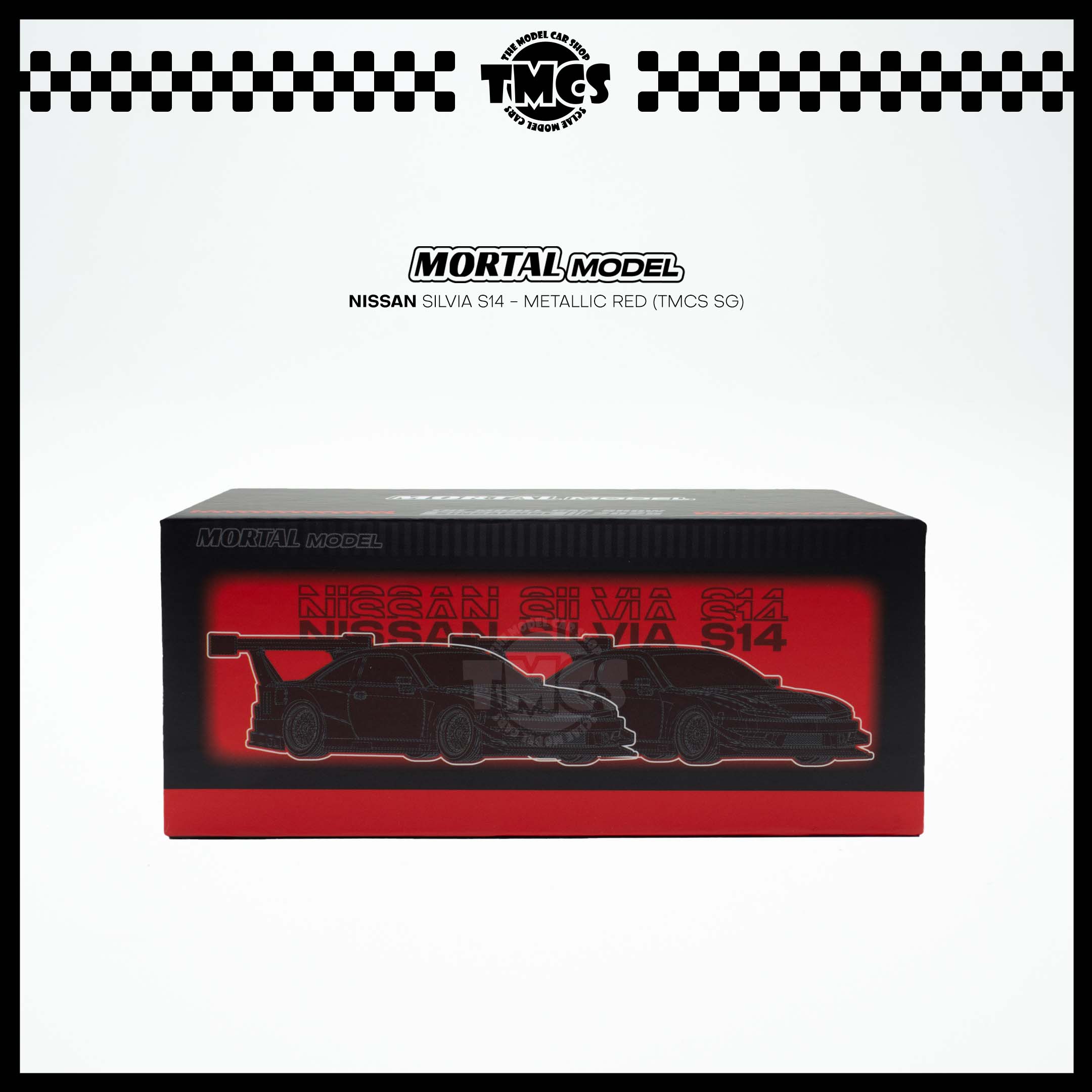 Mortal] 1:64 Nissan Silvia S14 - Metallic Red (TMCS SG) | The