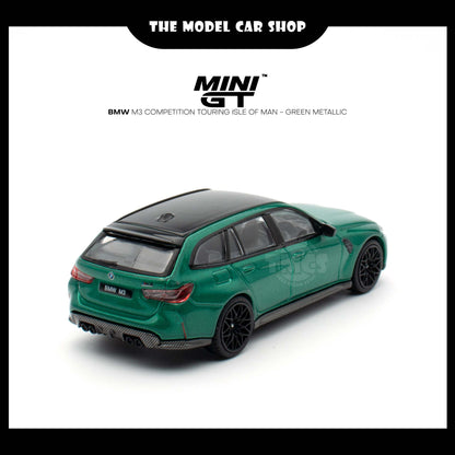 [MINI GT] BMW M3 Competition Touring Isle of Man - Green Metallic