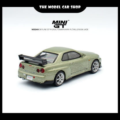 [MINI GT] Nissan Skyline GT-R (R34) Tommykaira R-z - Millenium Jade