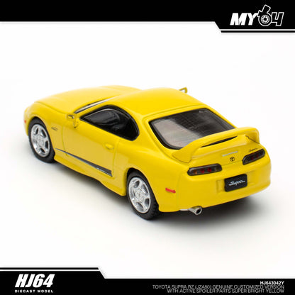 [Hobby Japan] Toyota SUPRA RZ (JZA80) GENUINE CUSTOMIZED VERSION with Active Spoiler Parts - Super Bright Yellow