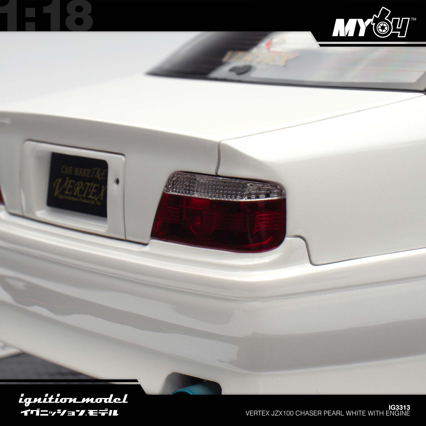 [Ignition Model] Vertex JZX100 Chaser - Pearl White With Engine