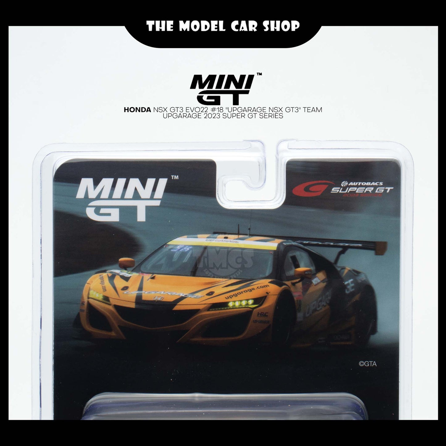 [MINI GT] Honda NSX GT3 EVO22 #18 "UPGARAGE NSX GT3" TEAM UPGARAGE 2023 SUPER GT SERIES