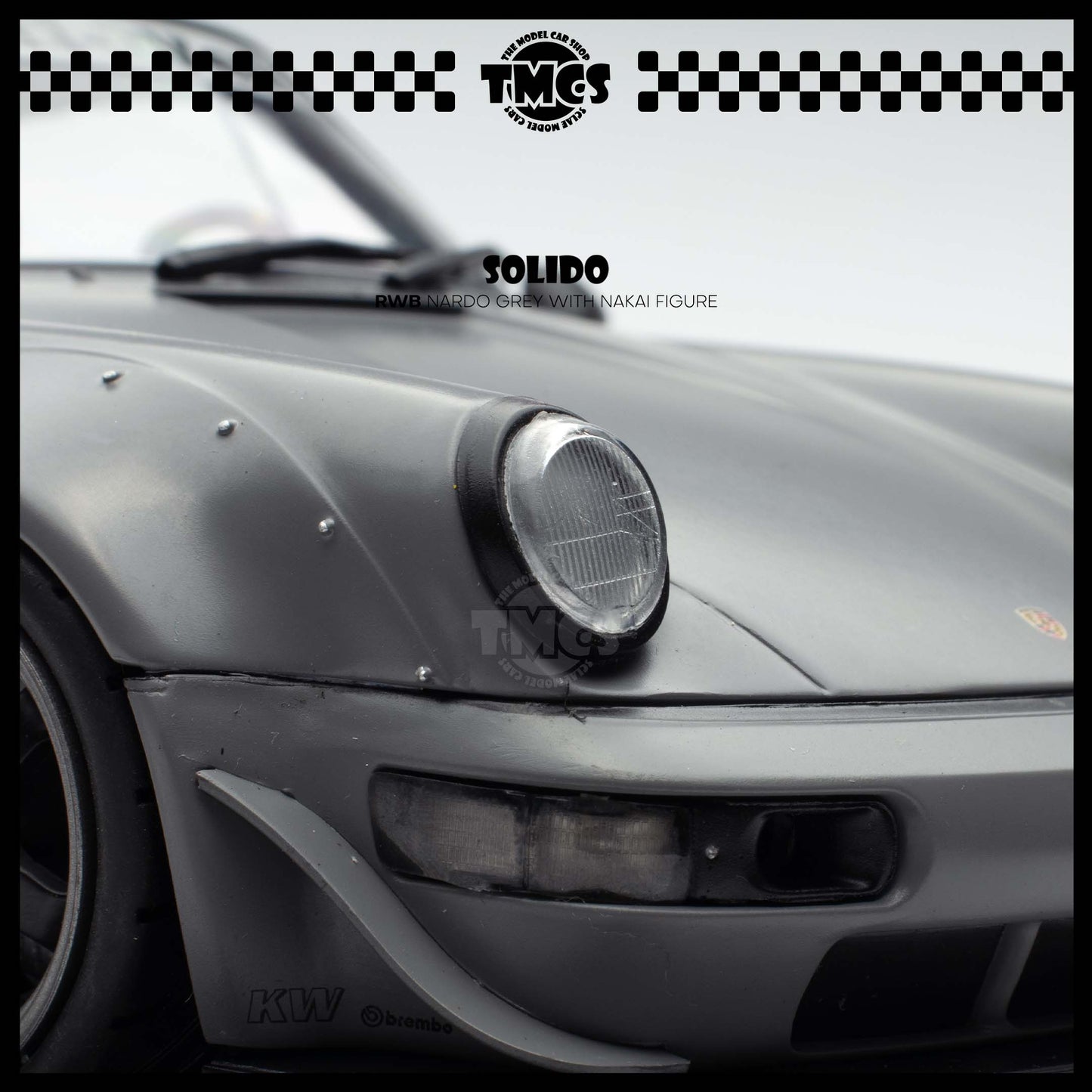 [Solido] 1:18 RWB Nardo Grey with Nakai Figure