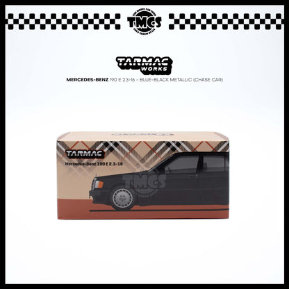 [Tarmac Works] 1:64 Mercedes-Benz 190 E 2.3-16 - Blue-Black Metallic (Chase Car)