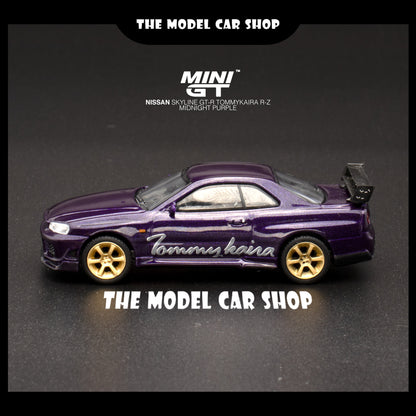 [MINI GT] Nissan Skyline GT-R (R34) Tommykaira R-z - Midnight Purple