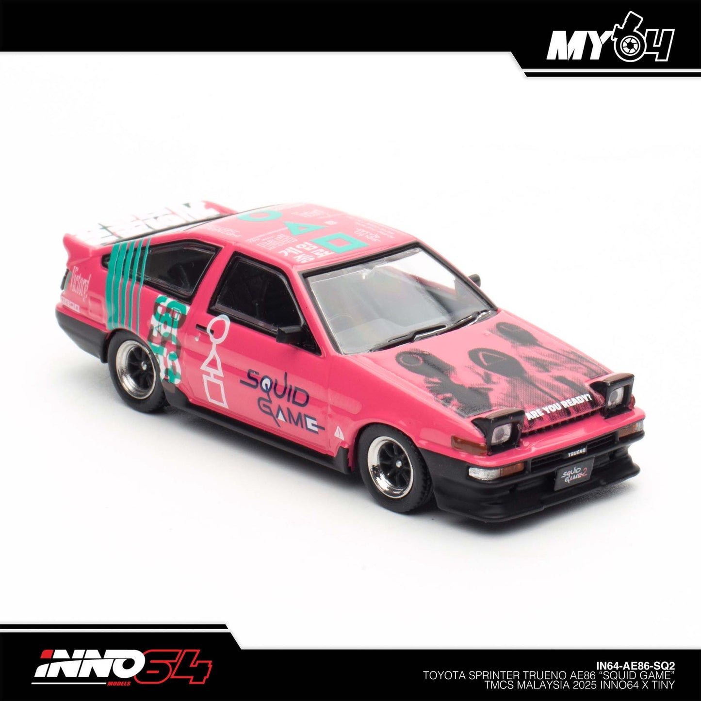 [INNO64] 1:64 Toyota Sprinter Trueno AE86 Squid Game 2 (TMCS25 Special)