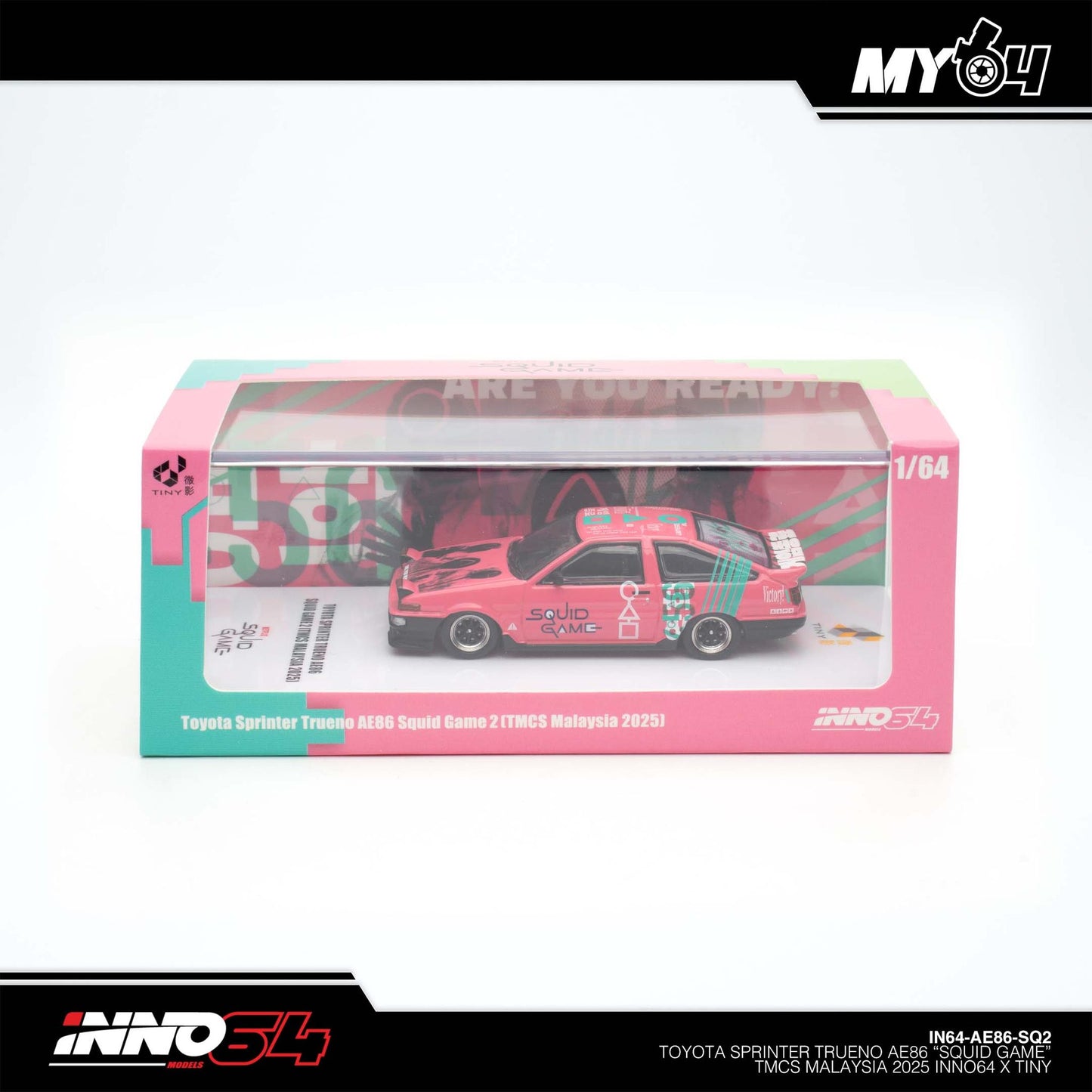 [INNO64] 1:64 Toyota Sprinter Trueno AE86 Squid Game 2 (TMCS25 Special)
