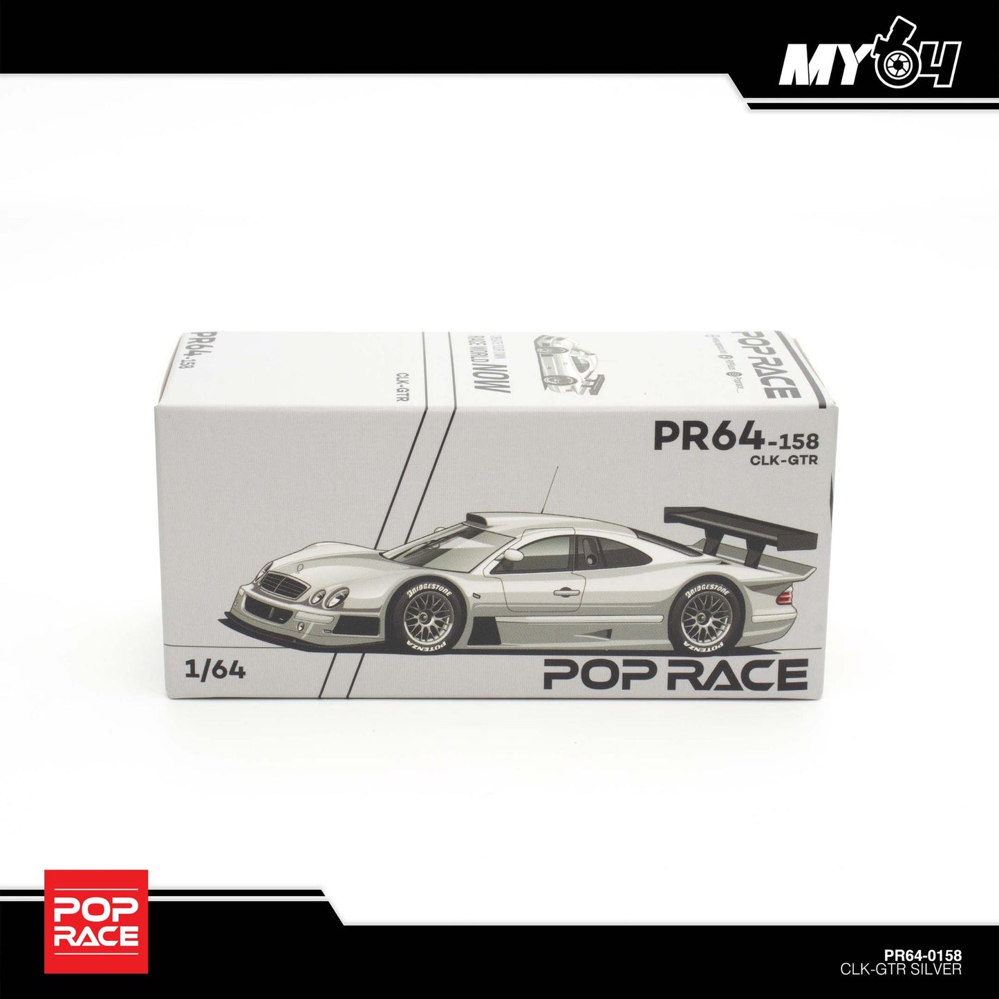 [Pop Race] Mercedes-Benz AMG CLK GTR - Silver