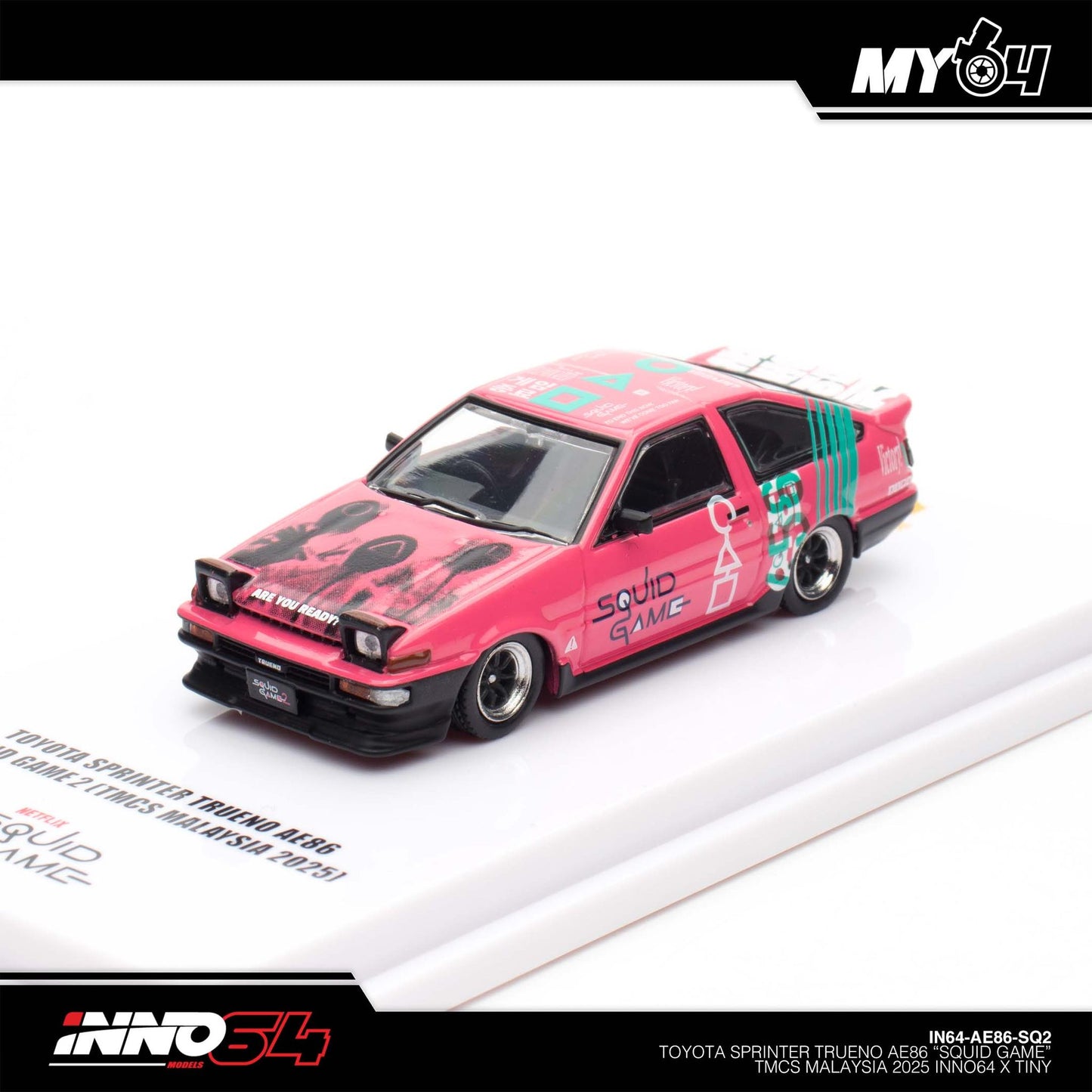 [INNO64] 1:64 Toyota Sprinter Trueno AE86 Squid Game 2 (TMCS25 Special)