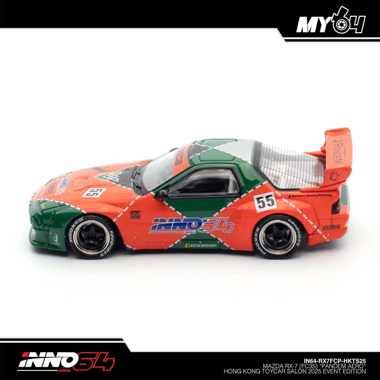 [INNO64] 1:64 Mazda RX7 (FC3S) "Pandem AERO" Hong Kong Toy Car Salon 2025
