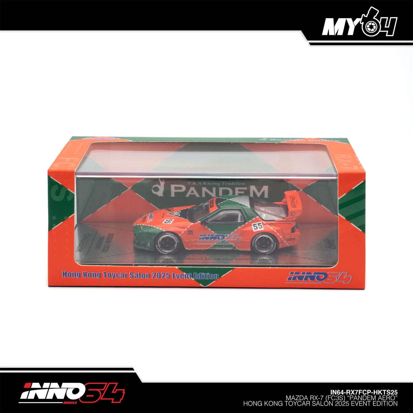 [INNO64] 1:64 Mazda RX7 (FC3S) "Pandem AERO" Hong Kong Toy Car Salon 2025