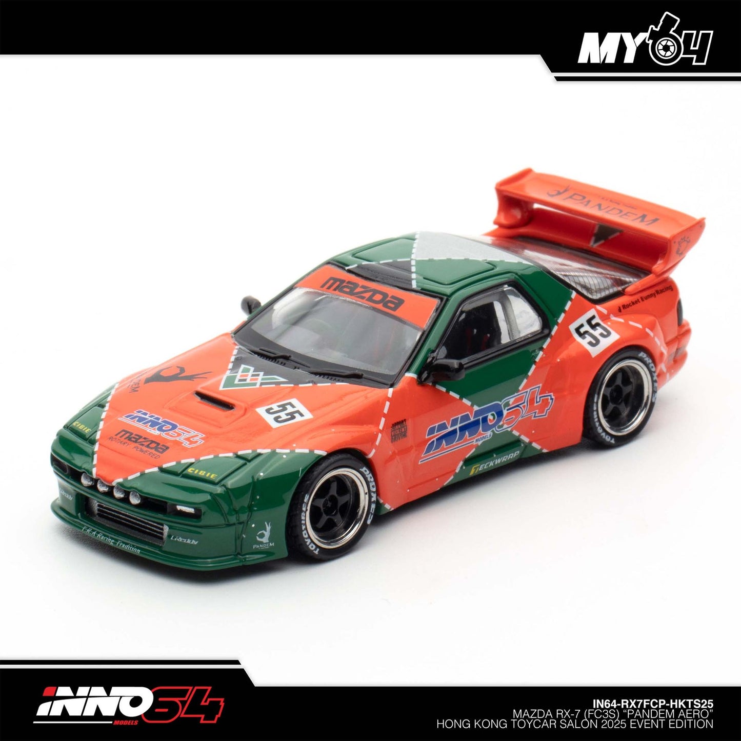 [INNO64] 1:64 Mazda RX7 (FC3S) "Pandem AERO" Hong Kong Toy Car Salon 2025