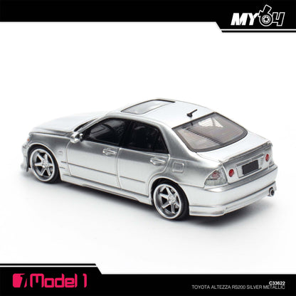 [Model1] 1:64 Toyota Altezza RS200 SXE10 - Silver Metallic