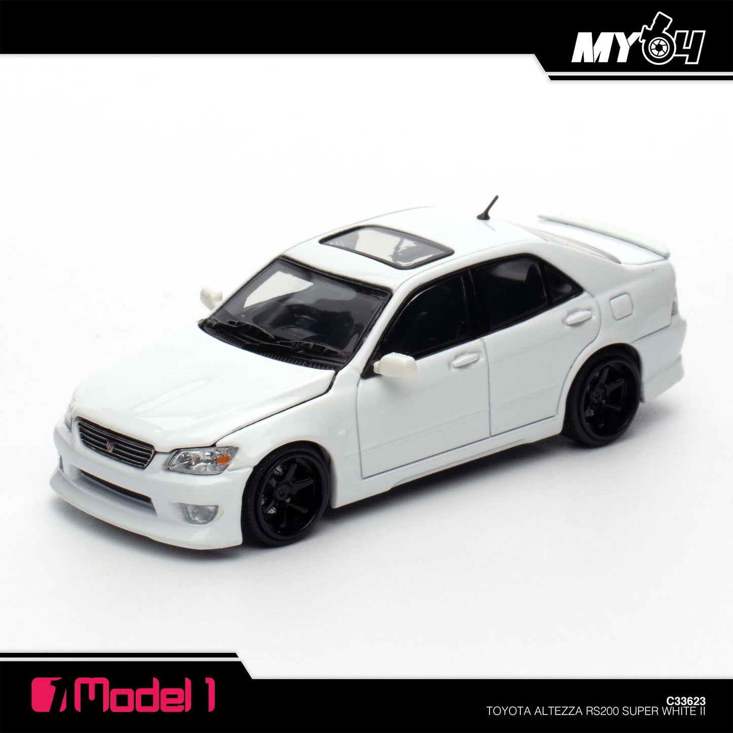 [Model1] 1:64 Toyota Altezza RS200 SXE10 - Super White II