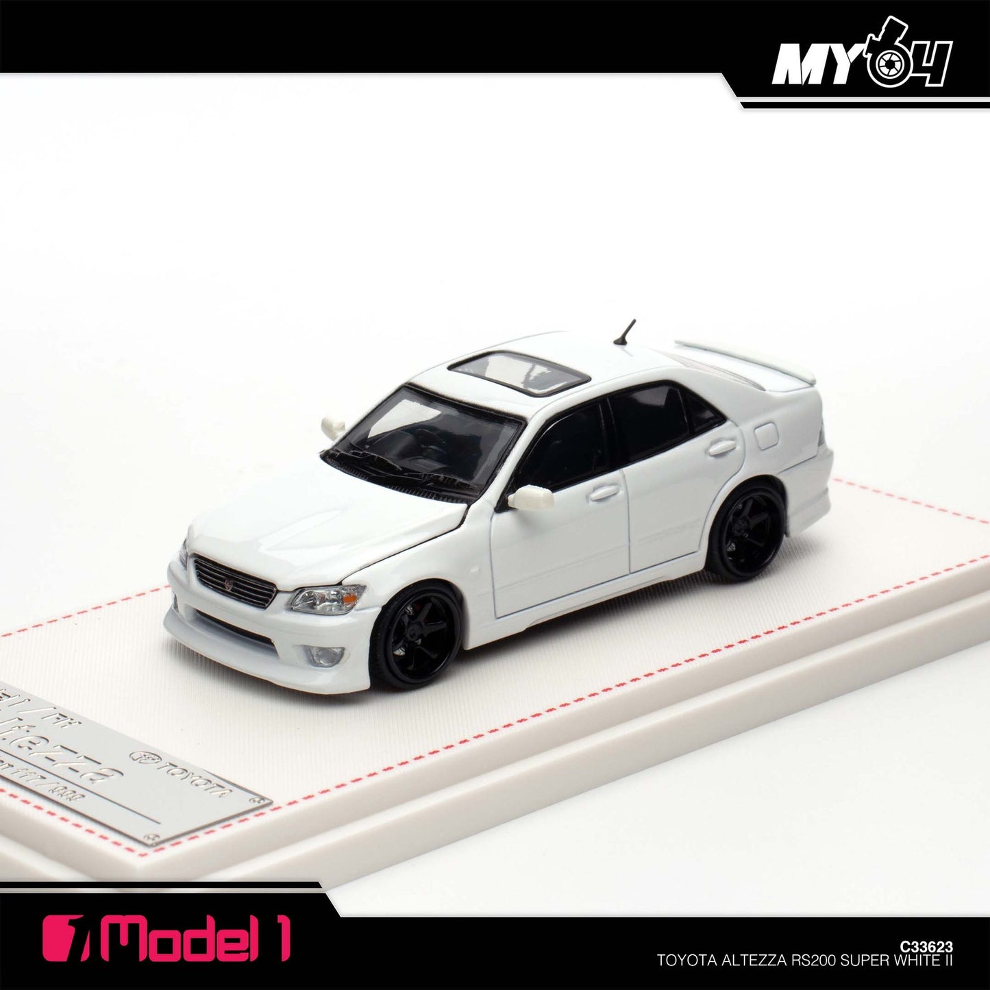 [Model1] 1:64 Toyota Altezza RS200 SXE10 - Super White II