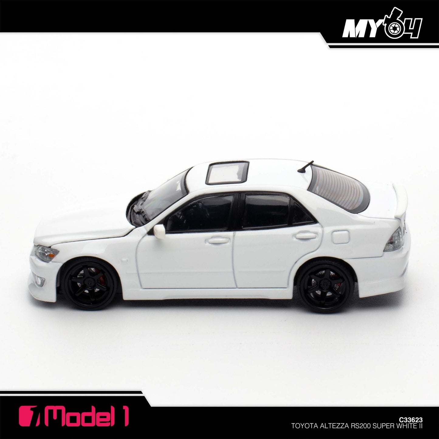 [Model1] 1:64 Toyota Altezza RS200 SXE10 - Super White II