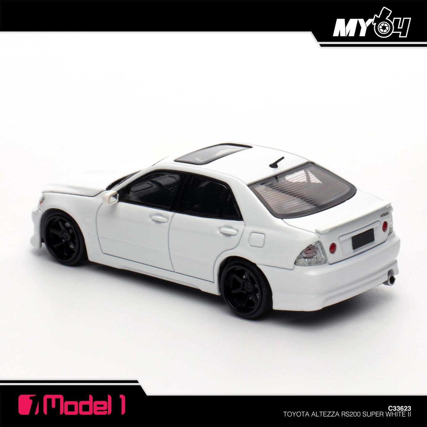 [Model1] 1:64 Toyota Altezza RS200 SXE10 - Super White II