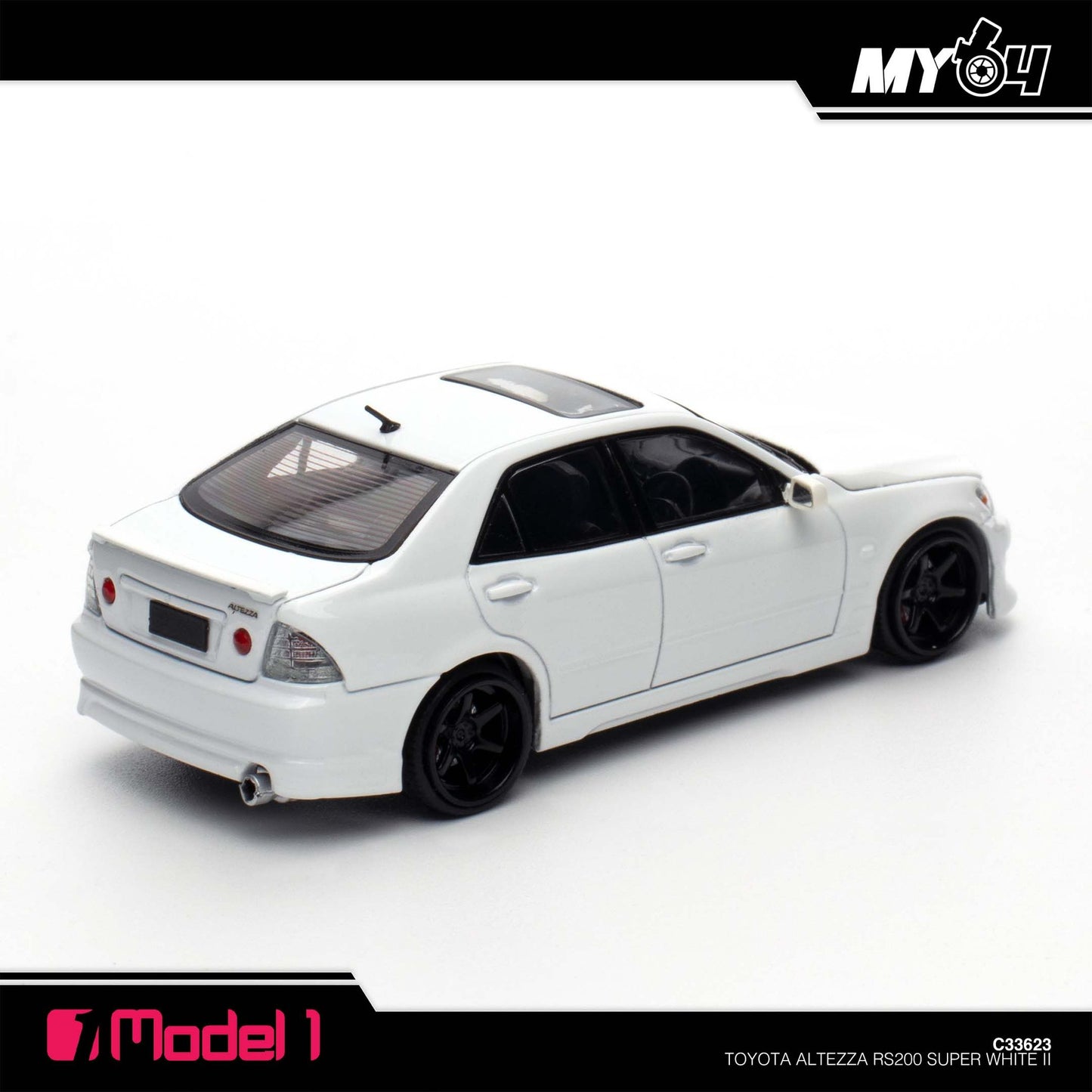 [Model1] 1:64 Toyota Altezza RS200 SXE10 - Super White II