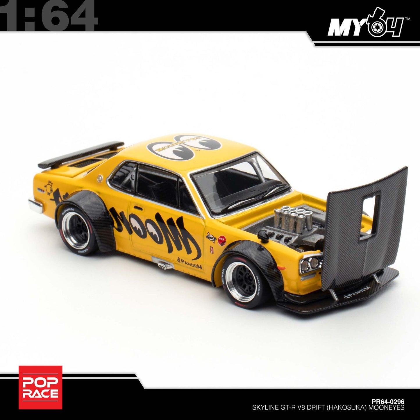 [Pop Race] 1:64 Nissan Skyline V8 Drift Hakosuka