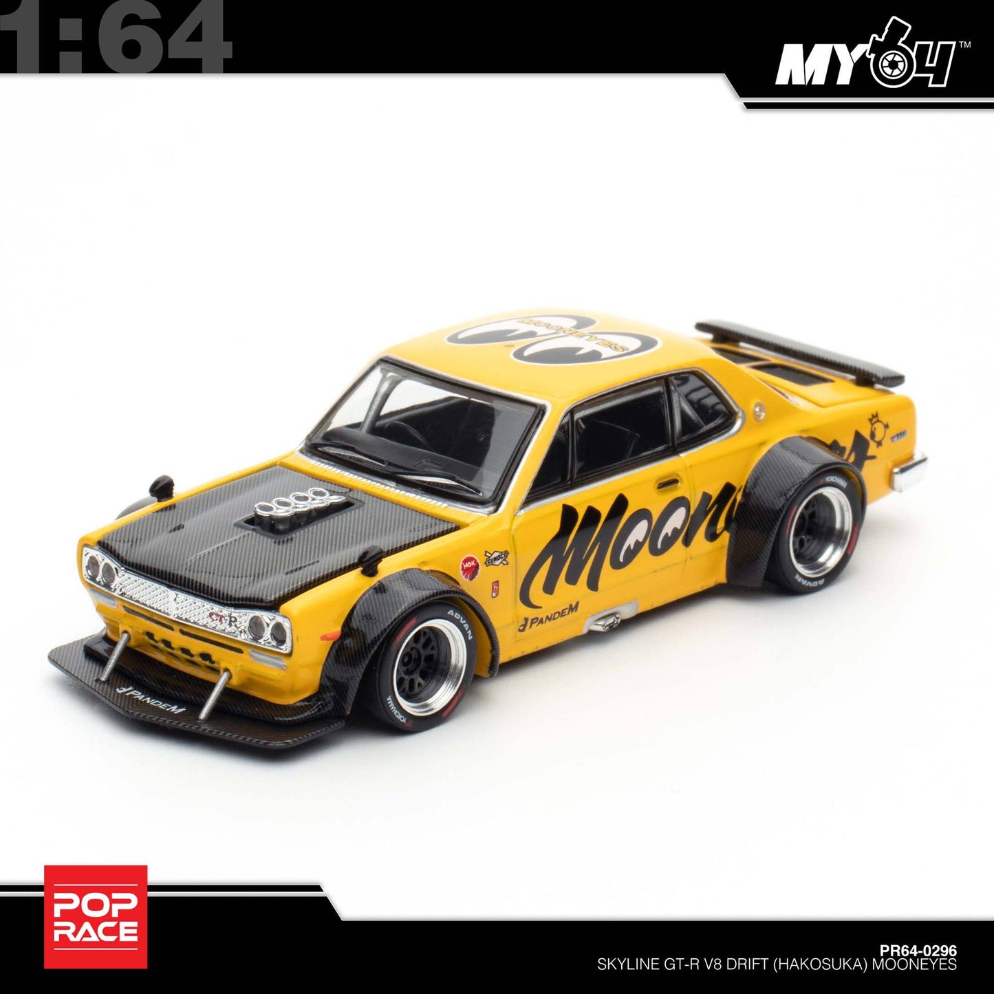 [Pop Race] 1:64 Nissan Skyline V8 Drift Hakosuka