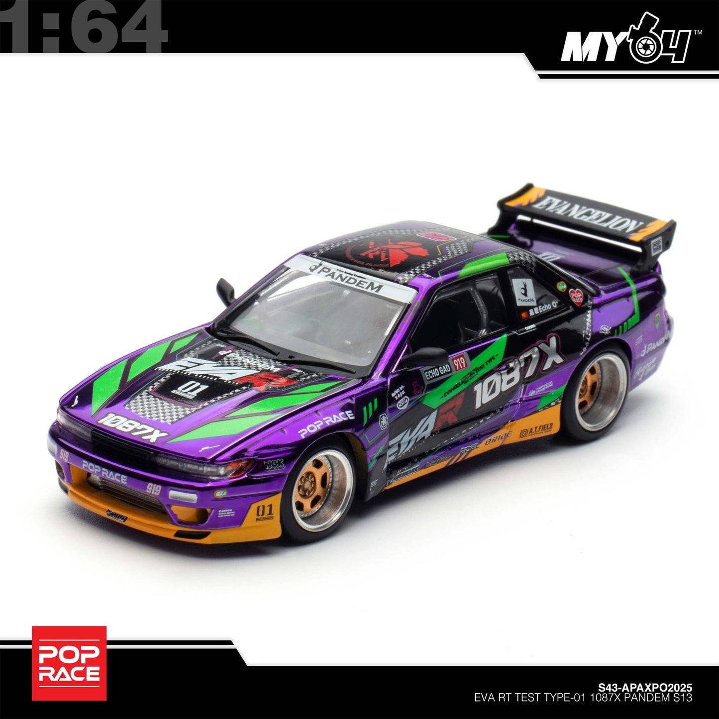 [Pop Race] 1:64 EVA RT TEST Type-01 1087X Pandem S13