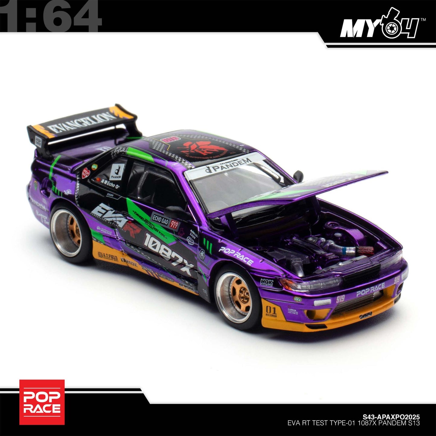 [Pop Race] 1:64 EVA RT TEST Type-01 1087X Pandem S13