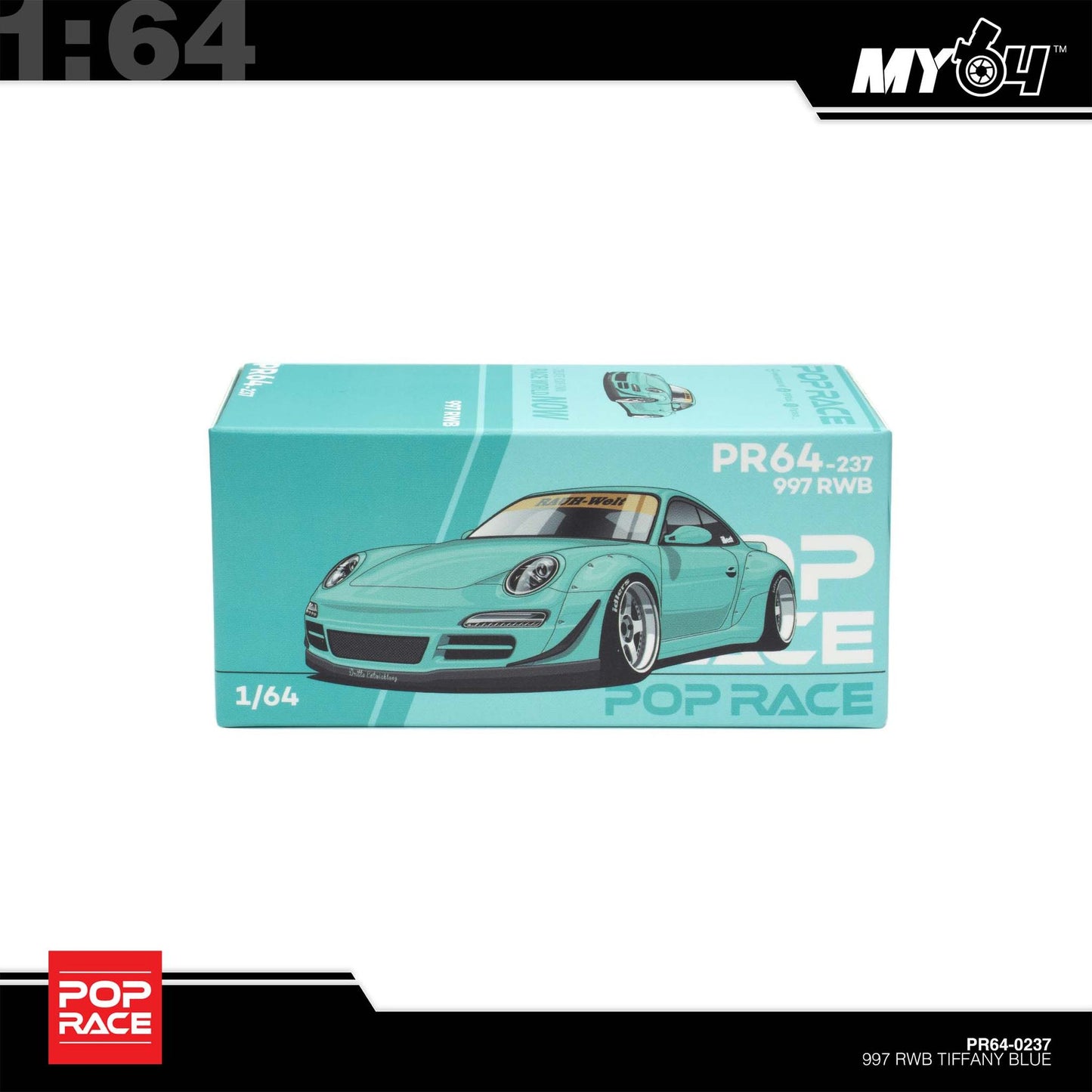 [Pop Race] 1:64 RWB 997 - Tiffany Blue
